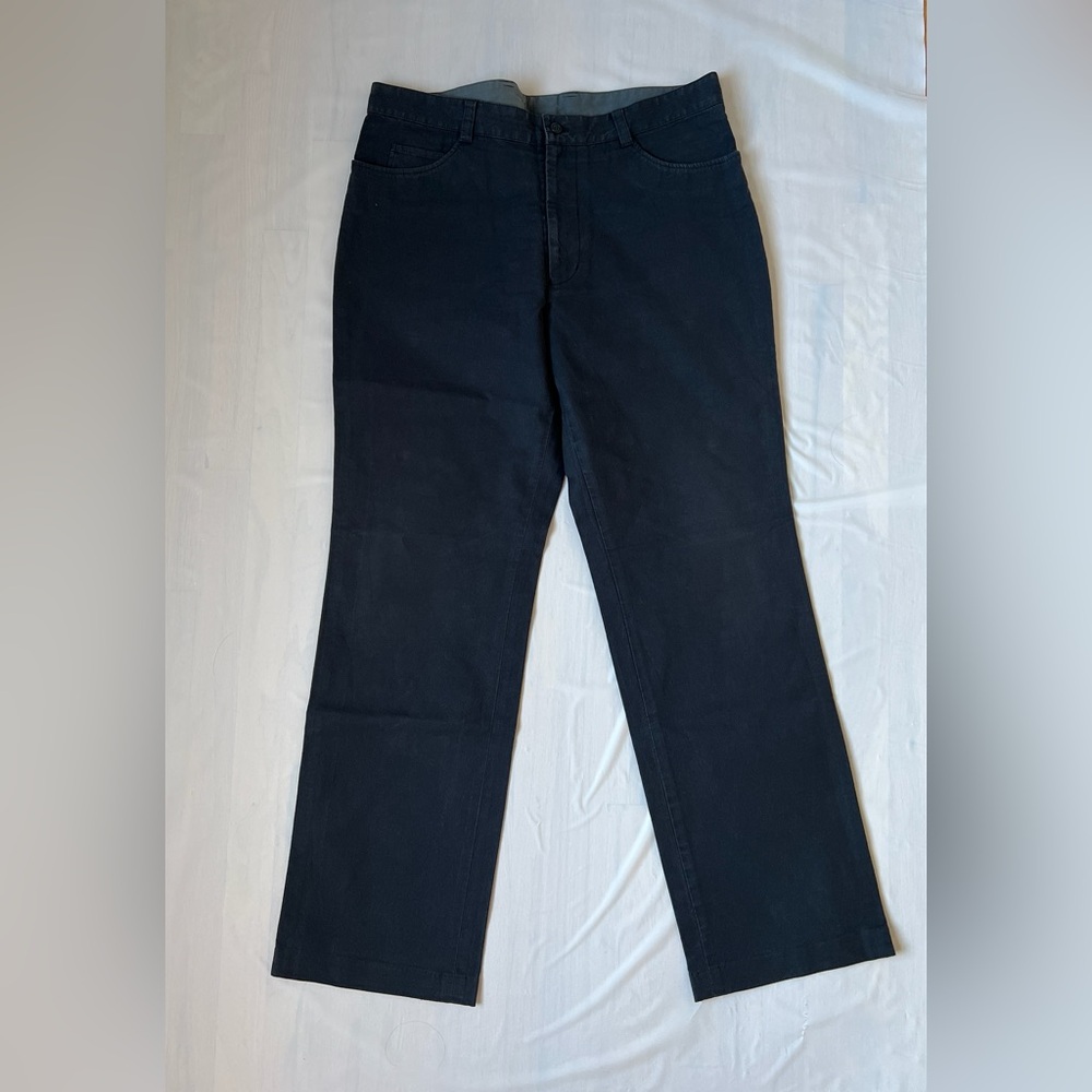 CERRUTI 1881 black Straight Pants washed Casual Mens size 56 waist 38